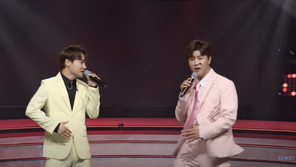 박서진과 진해성의 끼가 돋보인 '흥보가 기가 막혀' 무대 [사진=미스 앤 미스터 트롯]