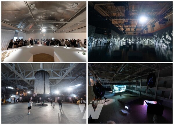 (왼쪽부터시계방향)길위에도자, 몰임미감, ACC미래상, 사유정원관람객