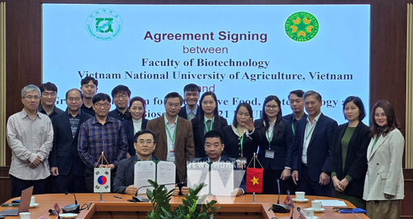 전남대학교 4단계 BK21사업 융합식품바이오공학 미래인재 교육연구단(단장 김정일)이 베트남국립농업대학교 생명공학대학(학장 Nguyen Xuan Canh)과 업무협약을 체결했다