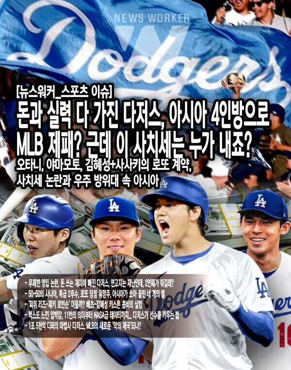 2025 시즌, 다저스는 1998-2000년 양키스 이후 처음으로 월드시리즈 2연패에 도전한다. '디퍼 논란'과 '사치세 폭탄'이라는 비판 속에서도, LA의 야구 팬들은 '우주 방위대'의 새로운 도전을 기대하고 있다. 결국 다저스의 실험이 MLB의 새로운 지평을 열 것인지...[본문 중에서]