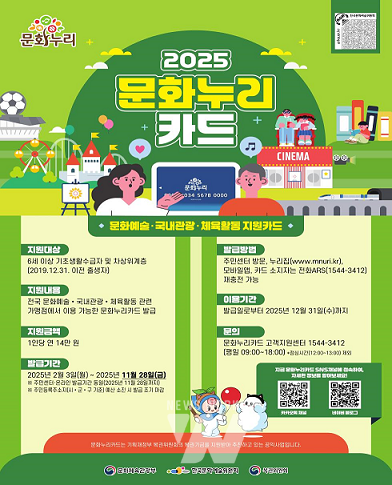 통합문화이용권 문화누리카드 홍보 포스터