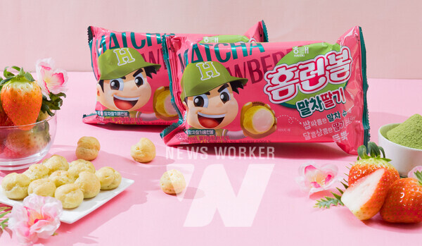 해태제과 논산딸기 홈런볼 [사진=해태제과 제공]