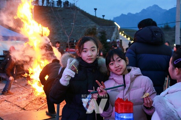 영암 고구마달빛축제 고구마굽기 체험장