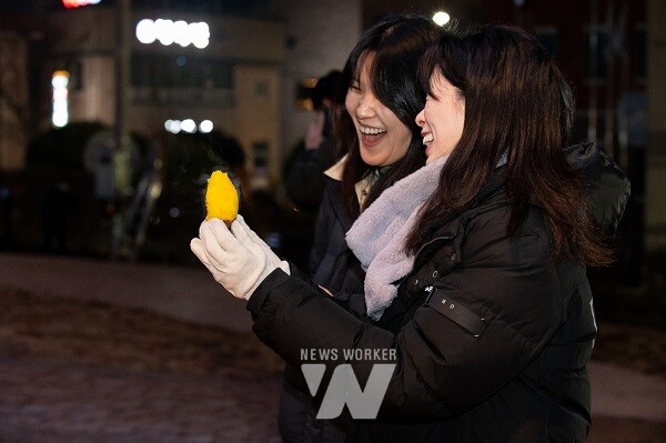 영암 고구마달빛축제 고구마 시식