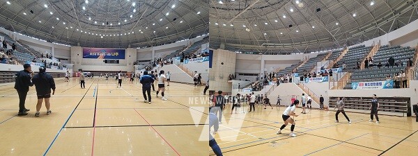 최근 나주종합스포츠파크 다목적체육관에서 ‘2025 나주시장기 배드민턴대회’가 성황리에 개최했다. (사진제공-나주시)