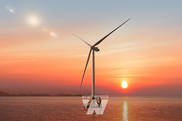 영광 약수해상풍력 발전현장