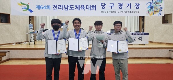 제64회 전라남도체육대회에 참가한 선수들 모습