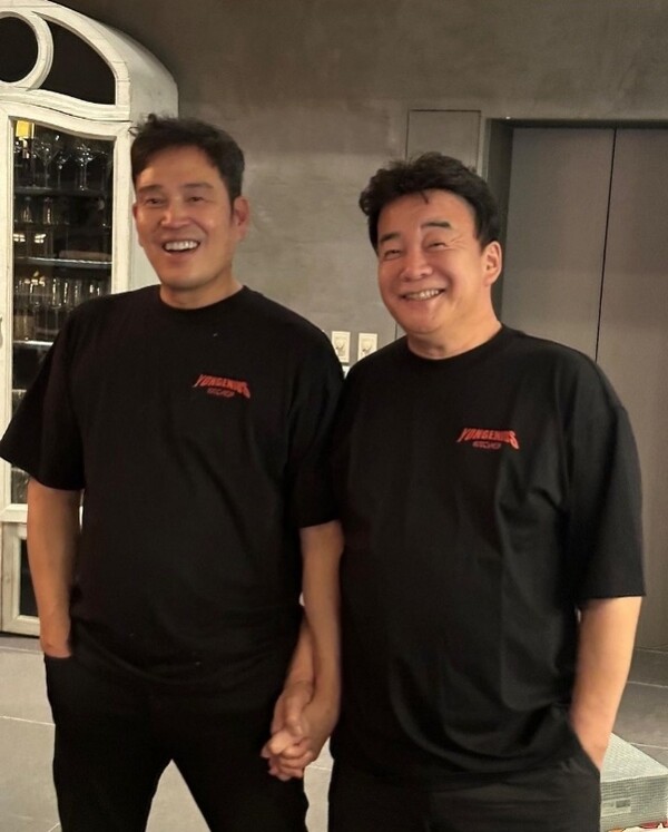 정용진 회장과 백종원 대표 [사진=정용진 회장 인스타그램]