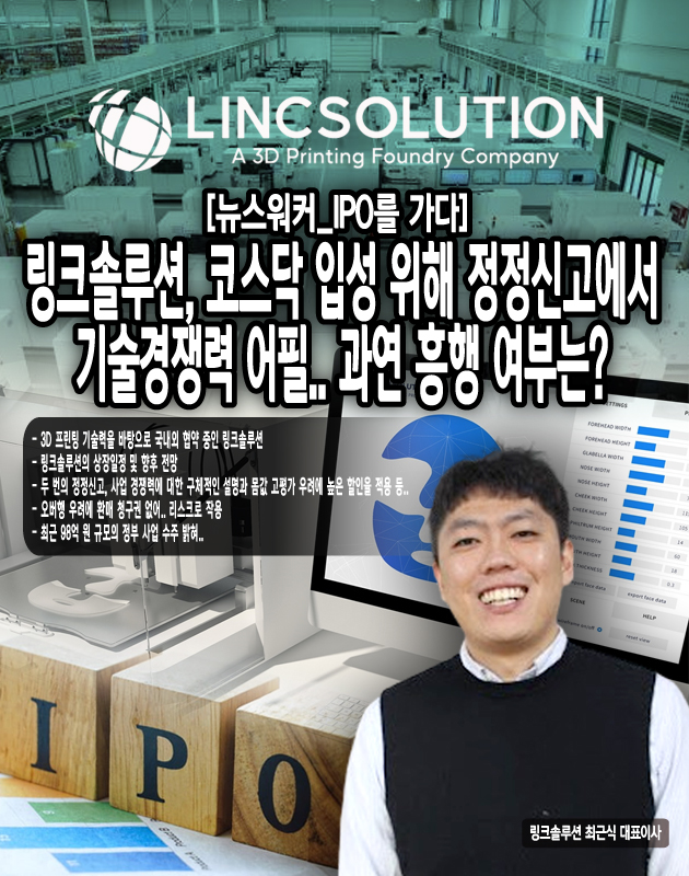 그럼에도 불구하고, 상장 첫날 유통가능 물량이 36.34%이며 1개월 이후에는 70%가 넘는 주식이 거래가 가능해 링크솔루션은 오버행 우려를 지우기 힘들 것으로 보인다. 그리고 환매청구권이 없는 점도 리스크로 작용할 예정이다. 여기서 환매 청구권이란, IPO시장 활성화와 투자자 보호를 위해 도입된 것으로 투자자가 공모주를 상장 후 일정기간 동안 발행사에 지정된 가격으로 다시 매도할 수 있는 권리를...[본문 중에서]