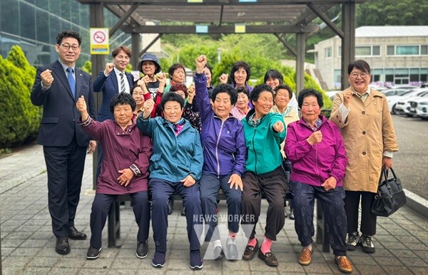 목욕 서비스 수혜자(월호리 어르신)