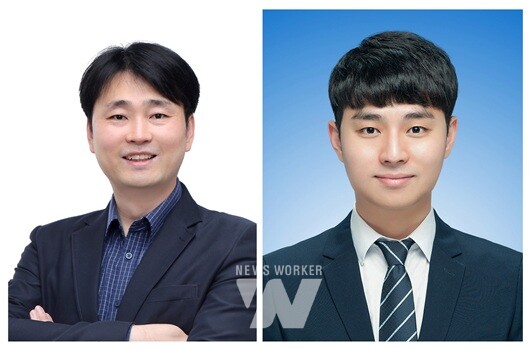 (왼쪽부터) GIST 이민재 교수 김창환 박사과정생.