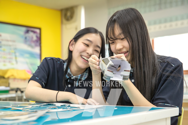 푸른중학교 ‘미래모빌리티학교’ 수업 장면