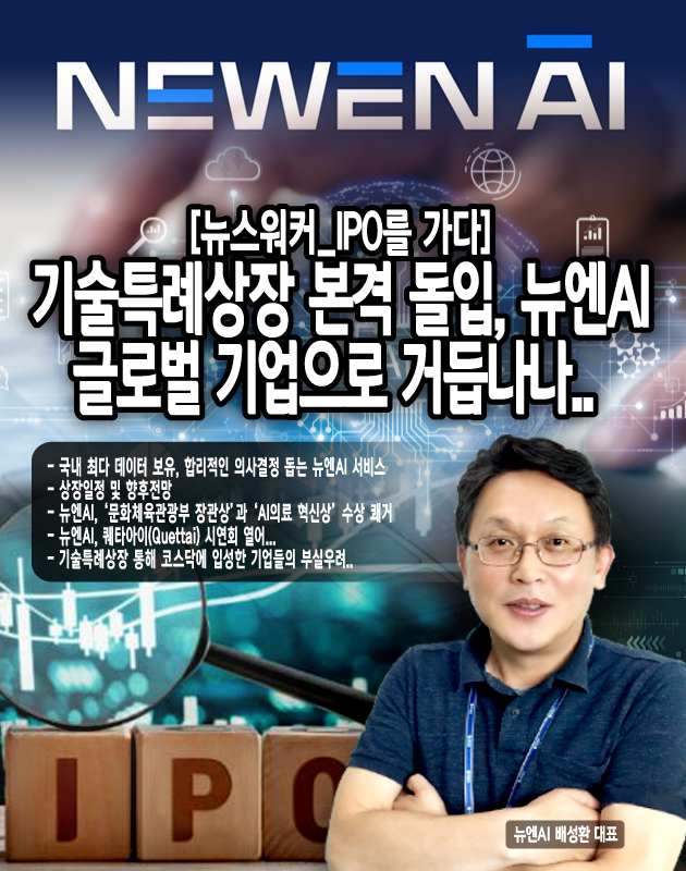 지난 16일, 뉴엔AI는 AI 엑스포 주요 행사인 AI 엑설런스 서밋 어워즈에서 ‘AI 의료 혁신상’을 수상했다. 이는 보험사기 패턴 탐지와 국민소통 기반의 보건정책 기여 등에서 공공성과 기술 완성도를 함께 인정받았다는 점에서 의미가 있다. 이에 대해 배 대표는 ”20년 동안 쌓아온 산업 및 업종별 특화된 900여개 분석 모델과 AI 기반 비정형 구어체 분석 특화 기술은...[본문 중에서]