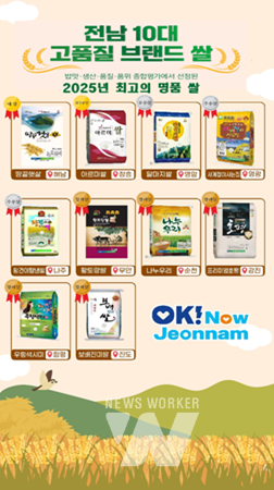 전남 10대 고품질브랜드 쌀