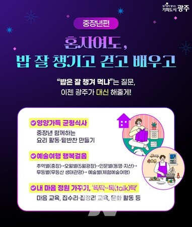 광주시, '1인가구 밀착형 생활정책' 선보인다