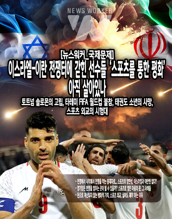 현재의 이란과의 관계는 산업화 시기 한국의 이란 진출도 맺어진 부분도 있지만, 스포츠적인 부분을 빼놓을 수가 없다. 911테러와 중동에 대한 서방의 안 좋은 시선 속에서도 아시아 첫 월드컵인 2002년 월드컵에서 이란은 높은 참가 의지를 보였다. 한국과 이란은 아시아 4강이면서도 서로 친선전도 많이 하며 스포츠로 꾸준히 교류하고...[본문 중에서]