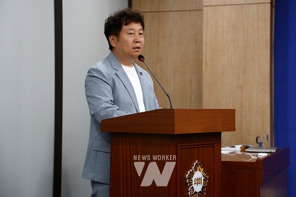 발언 중인 김균호 의원(사진=광주서구의회 제공)