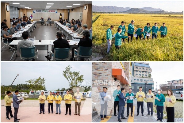 상단 왼쪽부터 시계방향) 해남군의회-지역예술인과의 정책간담회,벼멸구 피해 현장 방문,행정사무감사(농수산경제위원회), 행정사무감사(행정자치위원회)