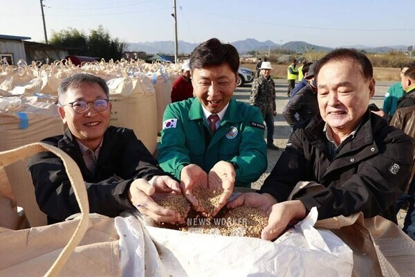 김철우 군수 수매현장 방문