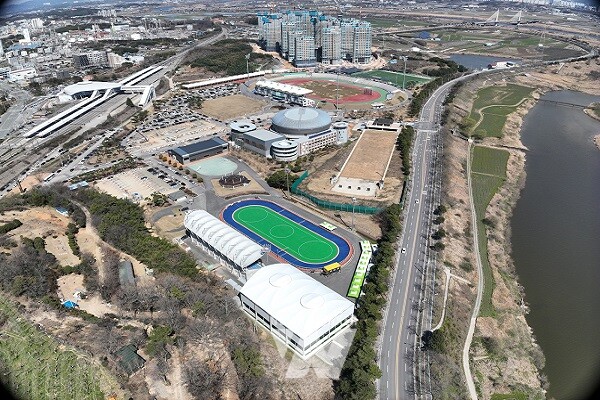 나주시가 체육시설 환경개선사업을 마무리했다- 나주종합스포츠파크 전경. (사진제공-나주시)