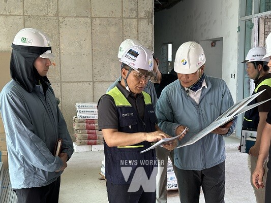 '친환경선박 연구지원 인프라 구축사업' 사업장 폭염 대응 특별 안전점검 실시