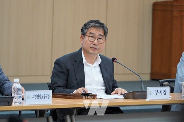 회의를 주재하고 있는 강상구 부시장. (사진제공-나주시)