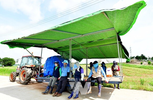이동식 그늘막 쉼터