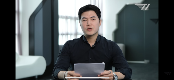 T1 안웅기 COO 입장문 [사진=T1 유튜브]