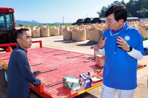 장흥군은 7월 7일부터 24일까지 우리 지역에서 생산된 밀을 800여 톤을 수매했다.