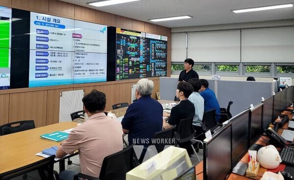 정읍시 상하수도사업소 공무원 및 시설 운영 관계자 현장 방문.(사진제공-나주시)