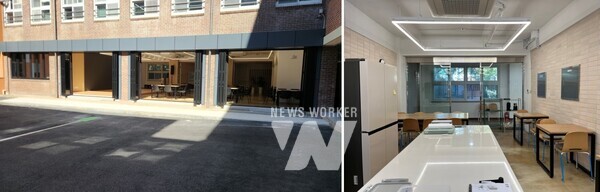 일곡중 호프클래스 외부, 카페 내부 전경