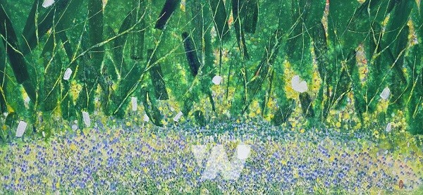 염순영, 2024, 풀꽃도 꽃이다, Acrylic gouache and watercolor on paper, 110x50cm