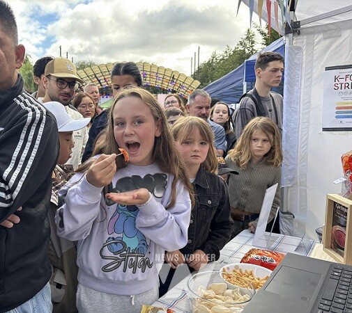 한국문화축제 ‘K-푸드 스트리트’ 홍보 부스 현장