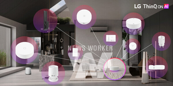 'LG 싱큐 온'과 'LG IoT 디바이스' 9종