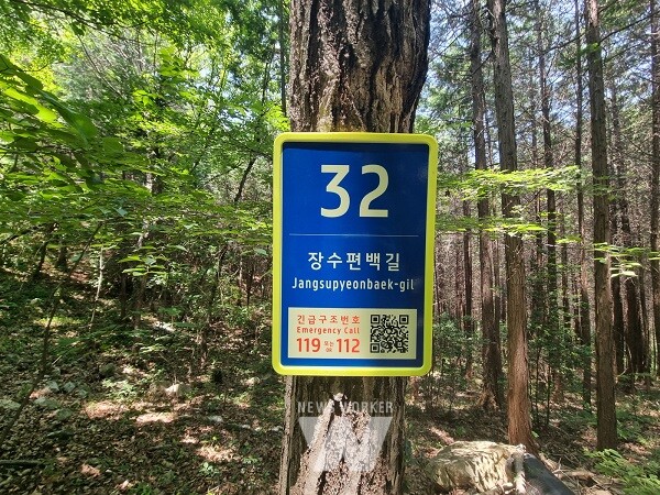 숲길 도로명 부여-고흥 장수편백길32