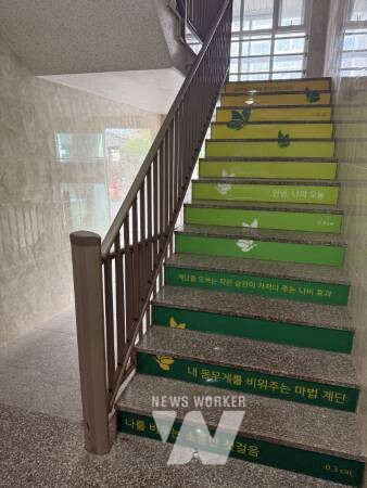 함평군, 생활 속 운동 실천 위한 ‘건강계단’ 조성