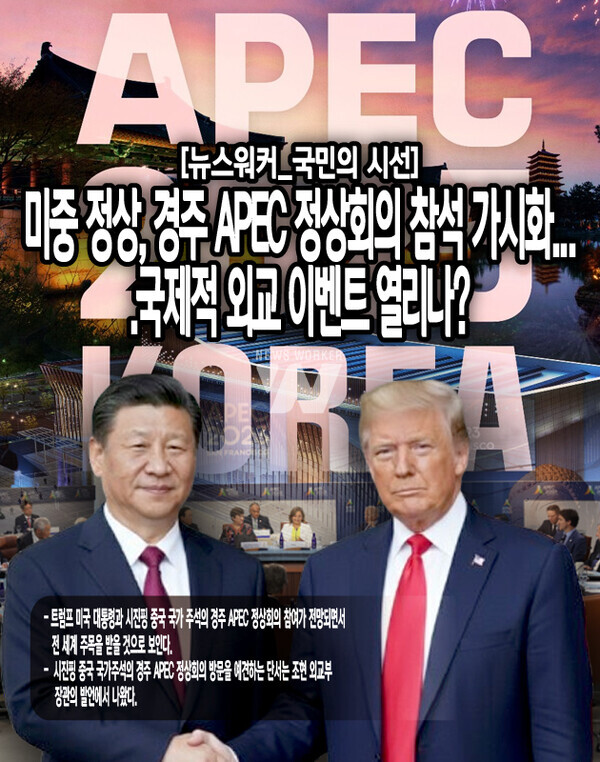 참고로 한국이 올해 APEC 정상회의를 개최하고, 중국이 내년에 APEC 정상회의를 개최하는 것을 계기로 한국과 중국은 전략적 협력 동반자 관계로 발전을 모색하는 것으로 알려졌다. 이에 따라 경주 APEC 정상회의에 시진핑 국가주석이 방문해 한중 정상회담을 열 것으로...[본문 중에서]