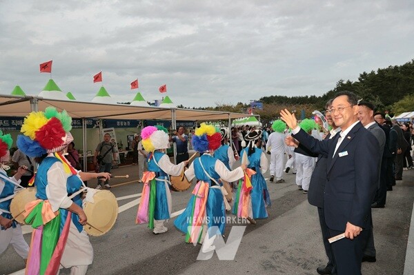 해남-진도 울돌목 명량대첩축제 축하(명현관 군수)