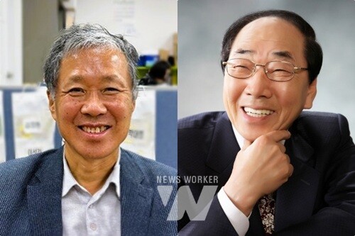 왼쪽부터 2025년 장성군민의 상 산업경제 부문 수상자 김의병 대표, 2025년 장성군민의 상 사회복지·체육 부문 수상자 변태섭 회장