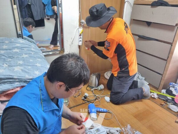 복지기동대-119생활안전순찰대 합동 화재예방 점검·지원