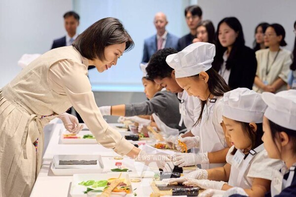 K-푸드 김밥만들기 쿠킹클래스 현장