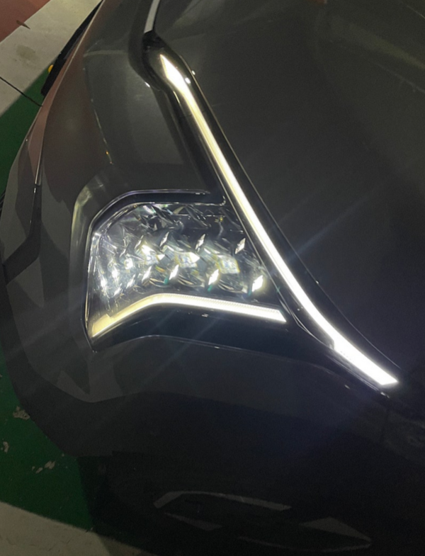 황변된 주간주행등의 사진 [사진=네이버 카페 EV3 오너스 클럽]