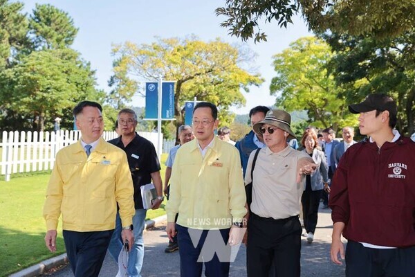 전남 해남군이 오는 16일부터 19일까지 화원면 파인비치 골프링크스에서 열리는 ‘2025 LPGA BMW 레이디스 챔피언십 대회’준비에 박차를 가하고 있다. 