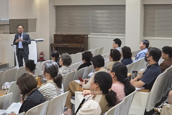 14일 목포과학대학교에서 ‘제4기 ESG 전문가 양성 교육’이 이뤄지고 있다.