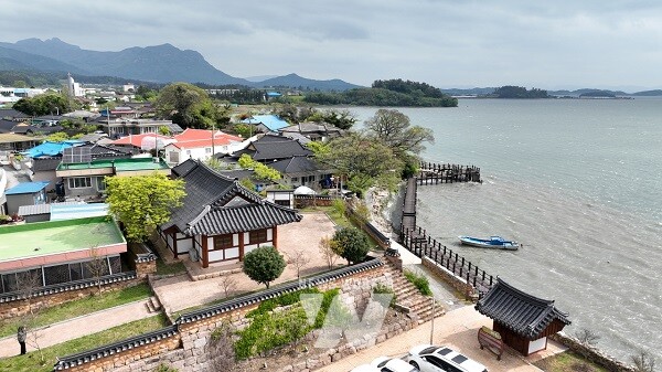 북평면 남창리 달량진성 해월루 일원 전경