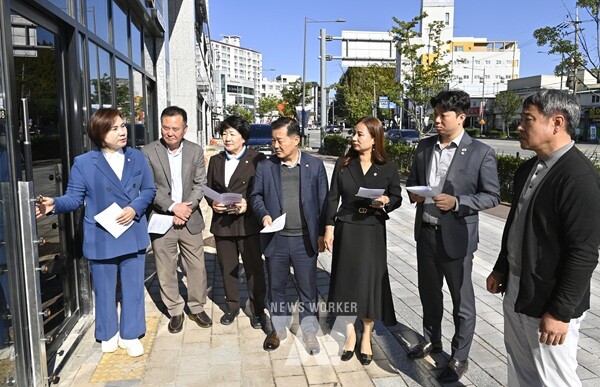 북구의회 안전도시위원회 ‘차수판 설치 지원’ 현장 점검