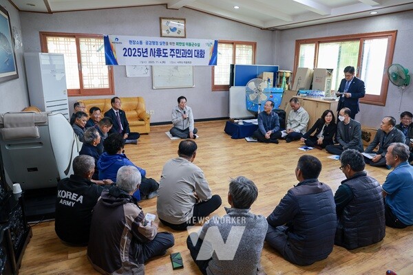 완도군, 외딴섬 대상 이동 군수실 운영(군외면 사우도 방문)