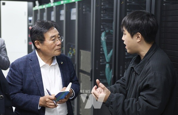 광주과학기술원 간담회 및 현장 방문(왼쪽 호남발전특별위원회 이병훈 수석부위원장)