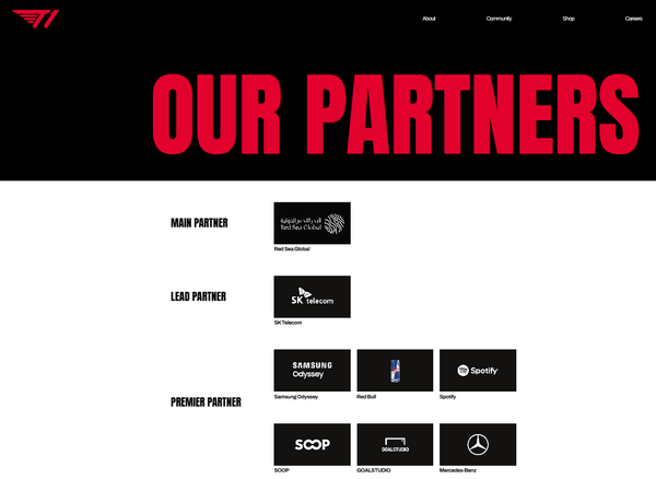 T1 스폰서십 [사진=T1]