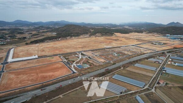 빛그린산단 내 금호타이어 공장 부지 현장